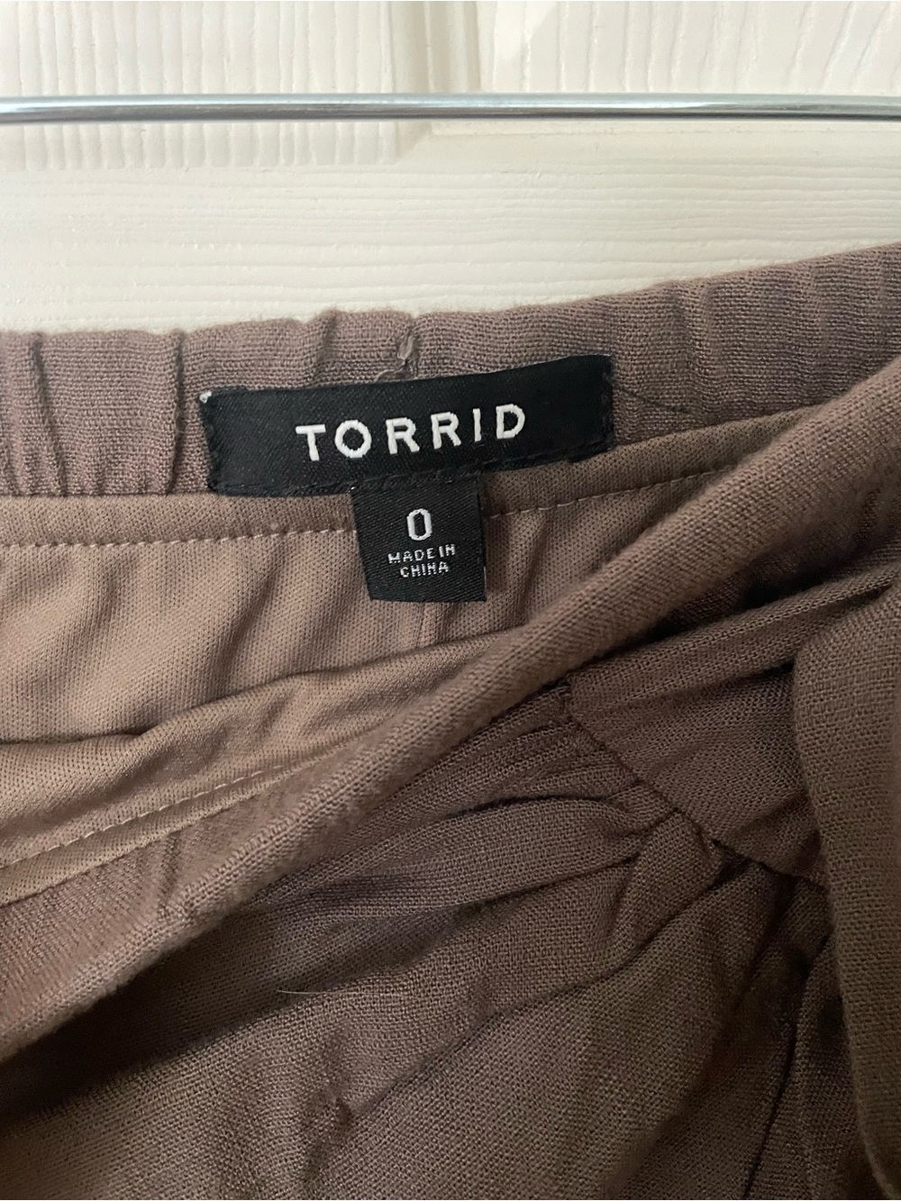 torrid Chocolate Brown Wrap Midi Skirt with Side Tie - Picture 3 of 4